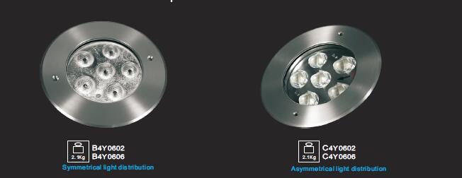 6 * il tipo esile stagno subacqueo di 3W o di 2W 18W di progettazione LED accende il diametro Φ160mm per le infrastrutture ricreative 0