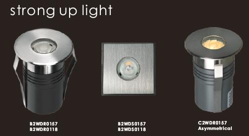 1 * le luci del punto di Mini Symmetrical Recessed il LED Inground del giro 2W hanno valutato IP67 1