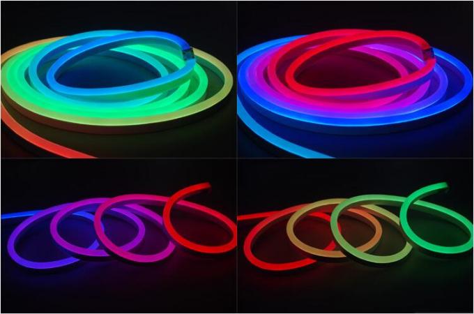 Luci al neon della corda di DMX512 Digital LED, resistente UV al neon pieghevole del LED Flex Light 3