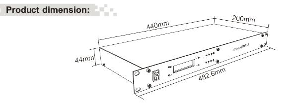 8 canali di uscita DMX512 Artnet - a - sistema di controllo di Ethernet del convertitore di DMX 0