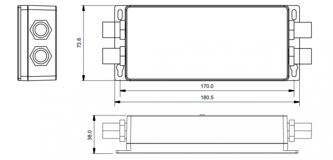 IP67 ad alta tensione impermeabilizzano il regolatore 100 della striscia di RGB 3 il CH DMX512 LED - input 240V & uscita 0
