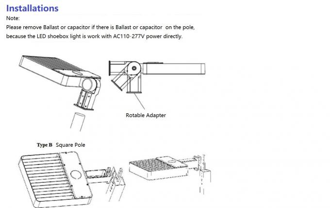 il contenitore di scarpa di 240w 320w LED accende la funzione di attenuazione diretta della fase del supporto 3 del braccio facoltativa 3