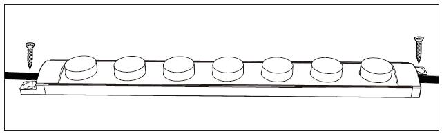 Metodo dell'installazione per le mini luci della corda del modulo della rondella della parete