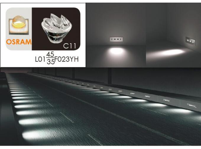 6 * la luce lineare messa decorativa di punto del supporto 2W, CE delle luci della scala del LED/RoHs ha approvato 4