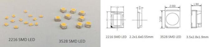 Valore flessibile minuscolo R9 delle lampade fluorescenti CRI90 del pacchetto 2216Decorative LED alto SDCM < 3 1