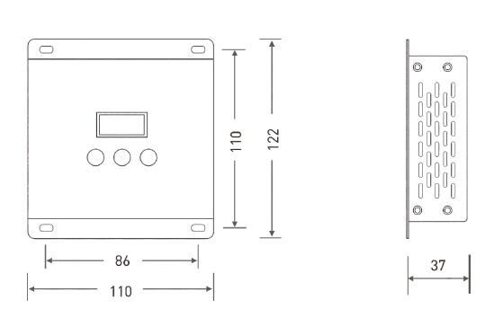 5A * 5 decodificatore di Constant Voltage Output DMX del regolatore dei canali RGBWY LED 4