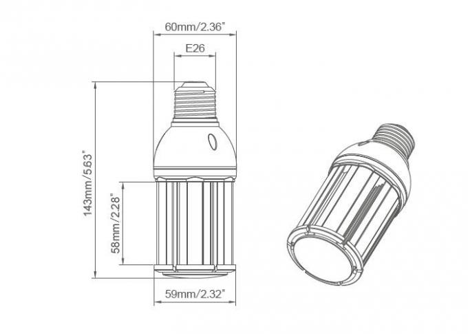 La luce professionale del cereale di IP64 10W LED per 40W HA NASCOSTO la sostituzione superiore della lampada della posta 2