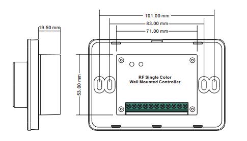 Regolatore della luminosità rotatorio di modo 3V rf LED con il commutatore e le funzioni di attenuazione regolari di luminosità 9