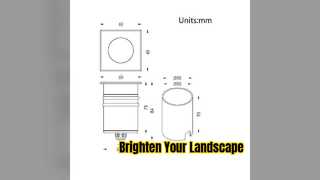 Lampada da terra COMI 6W LED IP67 Illuminazione architettonica