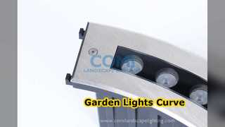 Luci interrate a LED curve per giardini